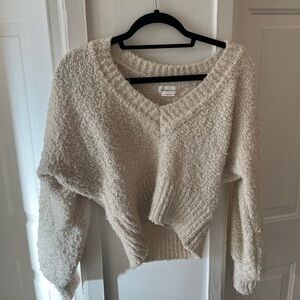 Lovers + Friends V-Neck Cropped Sweater